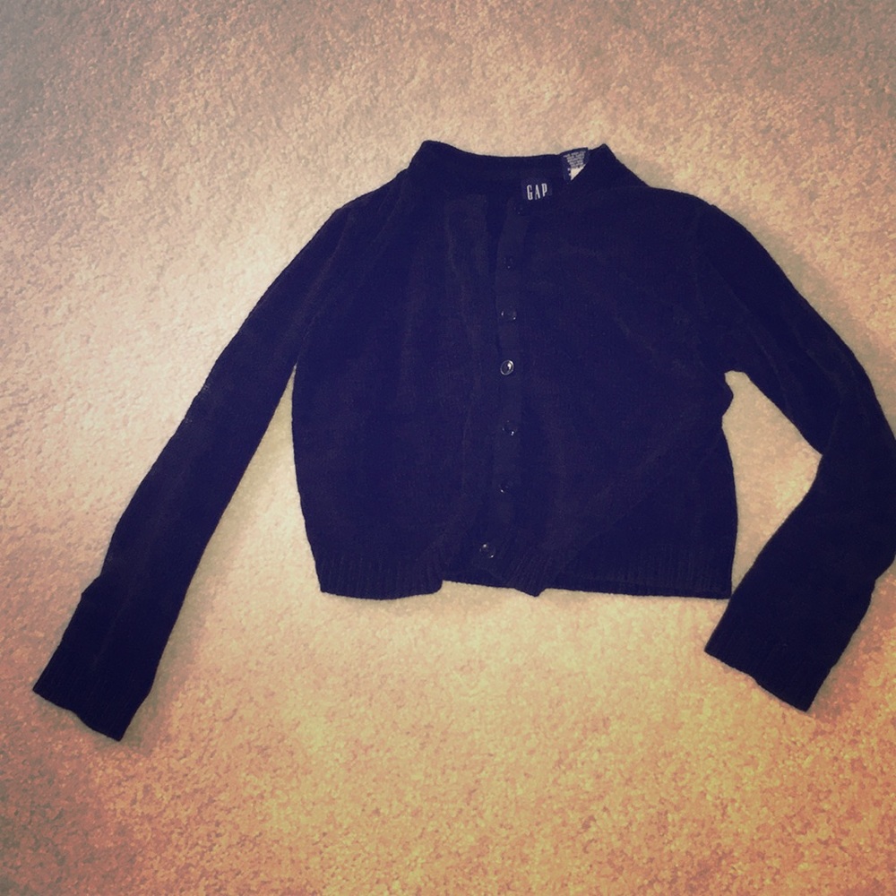 Black cardigan